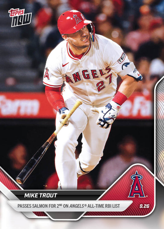 Mike Trout - 2025 MLB Topps NOW® - Card 780 - PR: 916