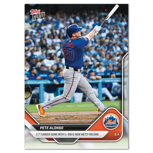 Pete Alonso - 2025 MLB Topps NOW® - Card 256 - PR: 766