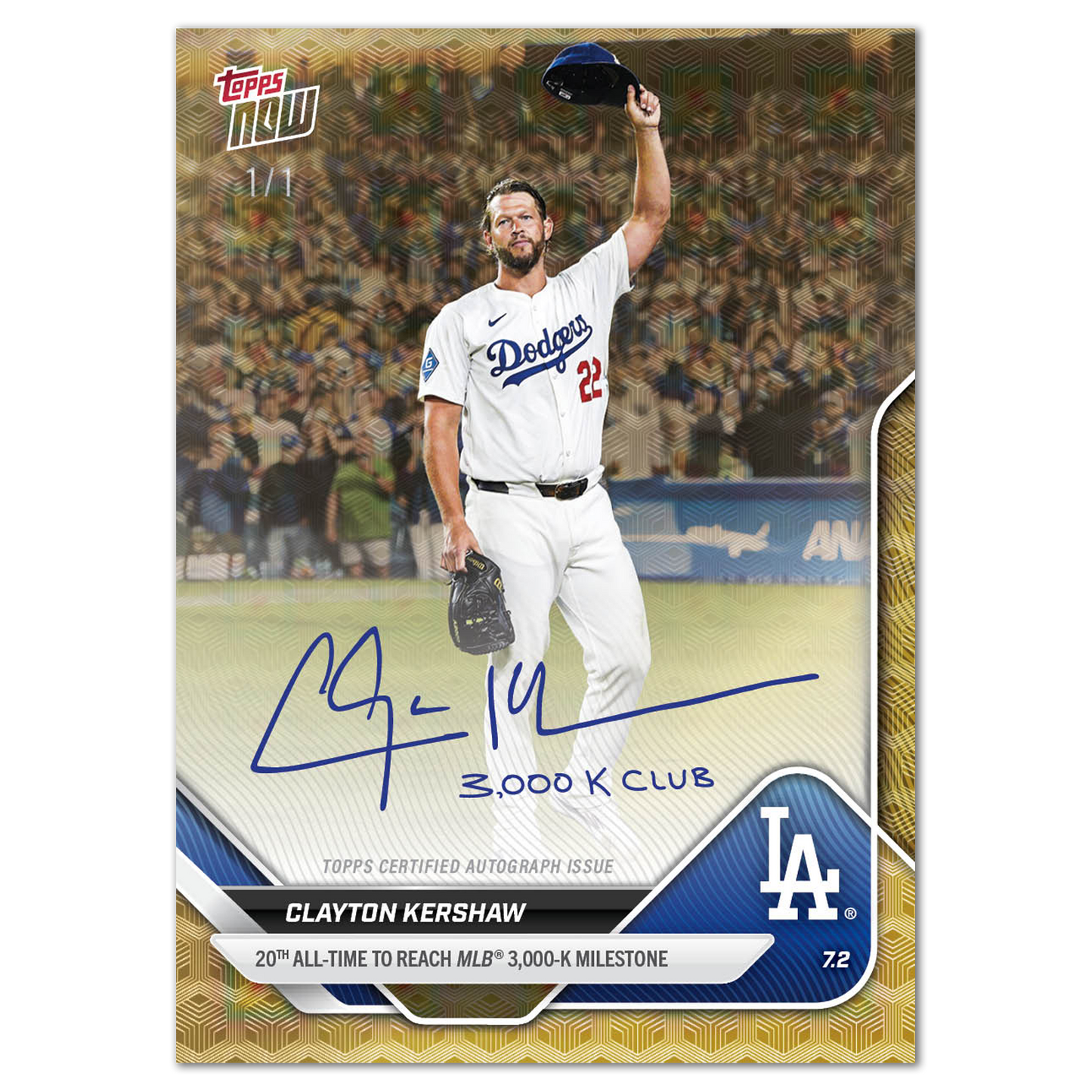 Clayton Kershaw - 2025 MLB Topps NOW® - Card 373 - LOOK FOR RELICS, AUTOS & AUTO-RELIC - PR: 63363