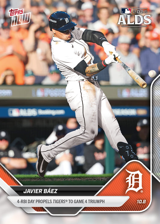 Javier Báez - 2025 MLB Topps NOW® - Card 841 - PR: 1010