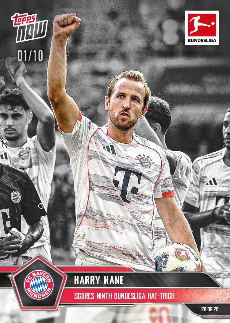 Harry Kane - 2025-26 Bundesliga Topps NOW® - Card 27 - PR: 317