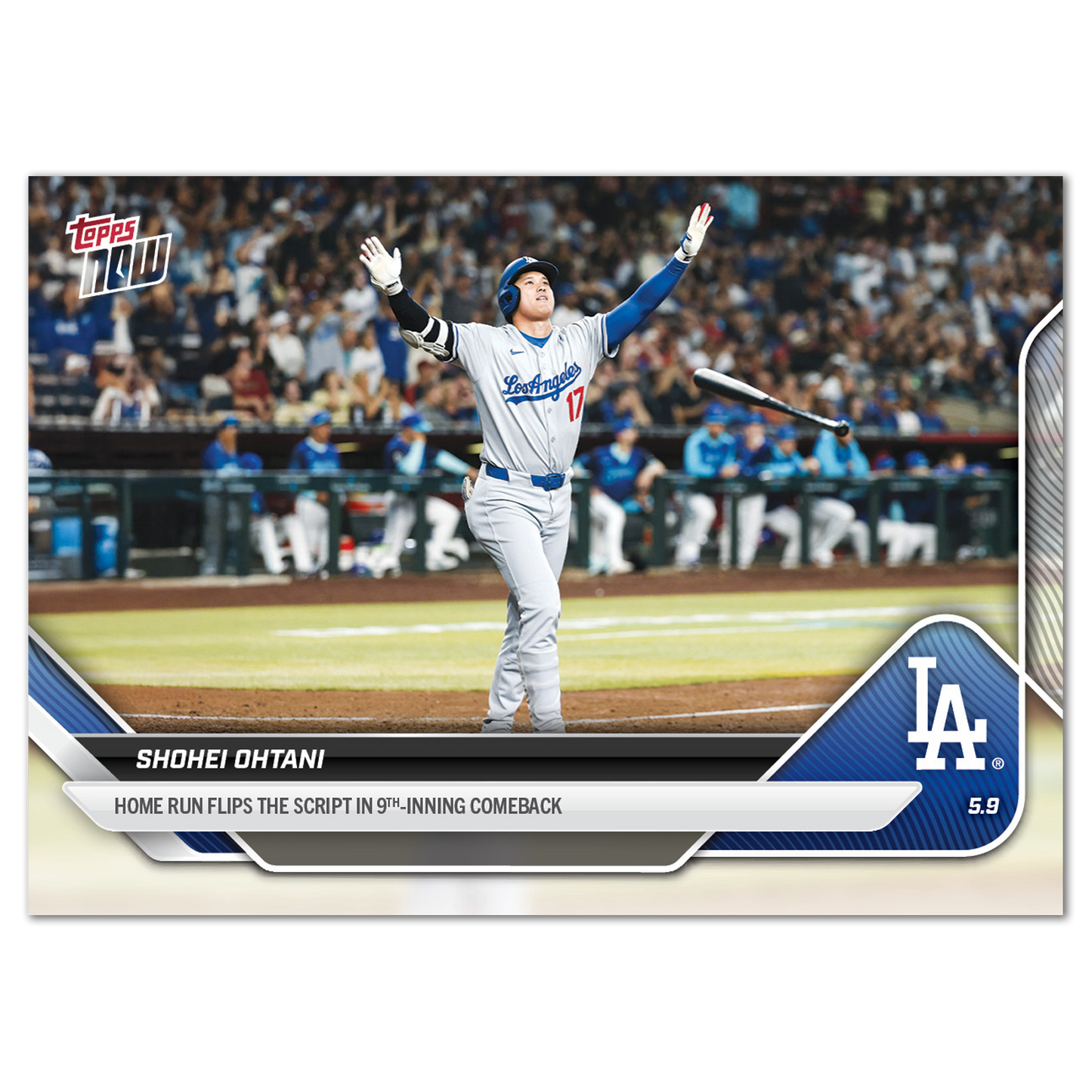 Shohei Ohtani - 2025 MLB Topps NOW® - Card 160 - PR: 9182