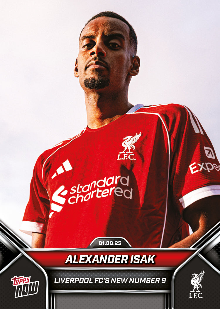 Alexander Isak - 2024-25 Liverpool Topps NOW® - Card 4 - PR: 1900