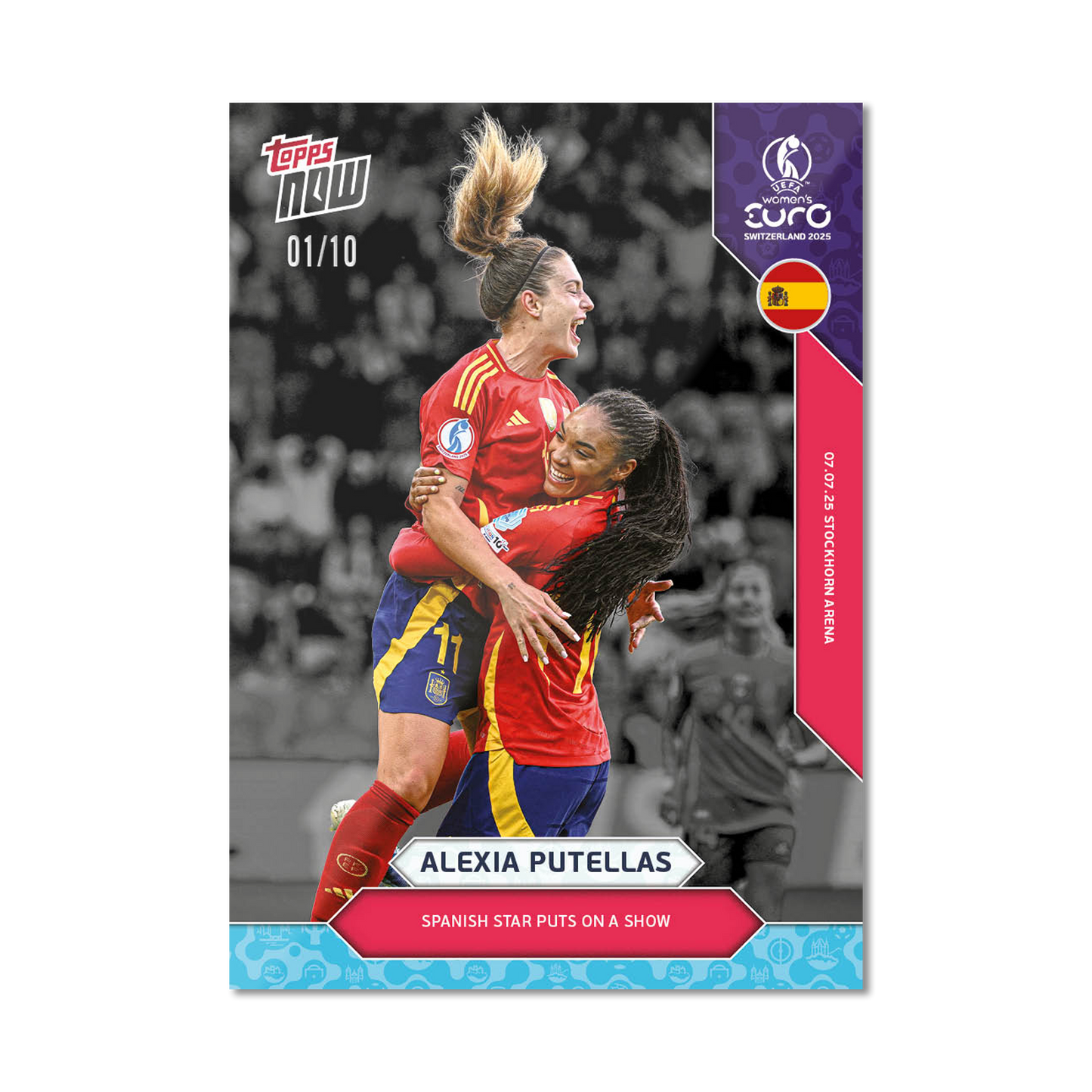 Alexia Putellas - UEFA Women’s EURO 2025™ Topps NOW® - Card 9 - PR: 561