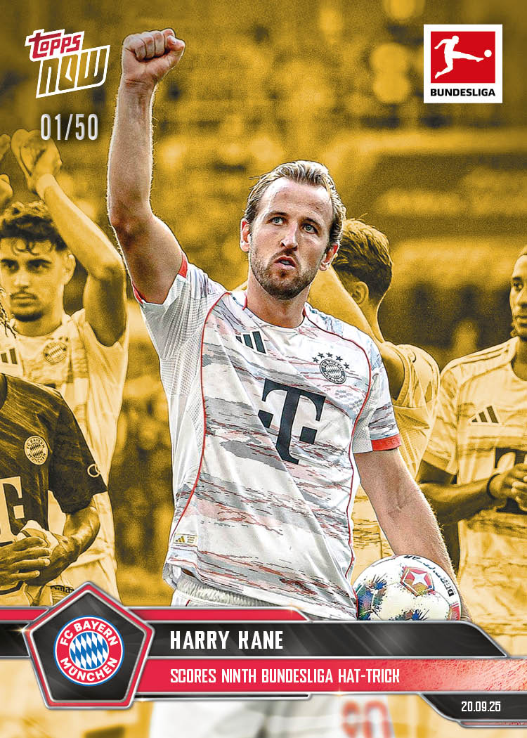 Harry Kane - 2025-26 Bundesliga Topps NOW® - Card 27 - PR: 317