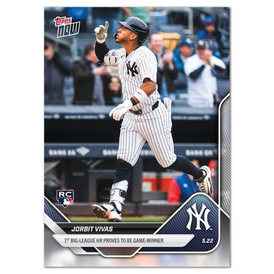 Jorbit Vivas - 2025 MLB Topps NOW® - Card 201 - PR: 890