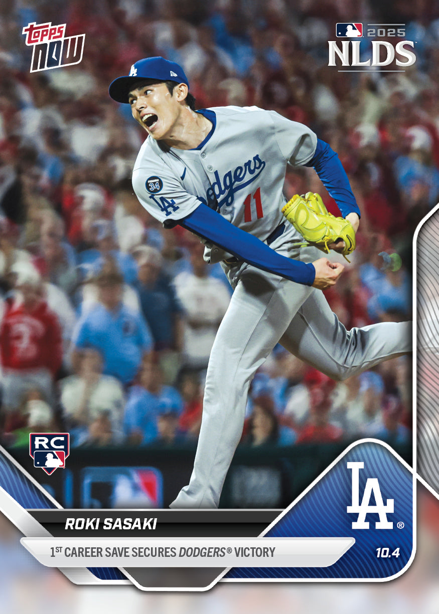 Roki Sasaki - 2025 MLB Topps NOW® - Card 823 - PR: 7892