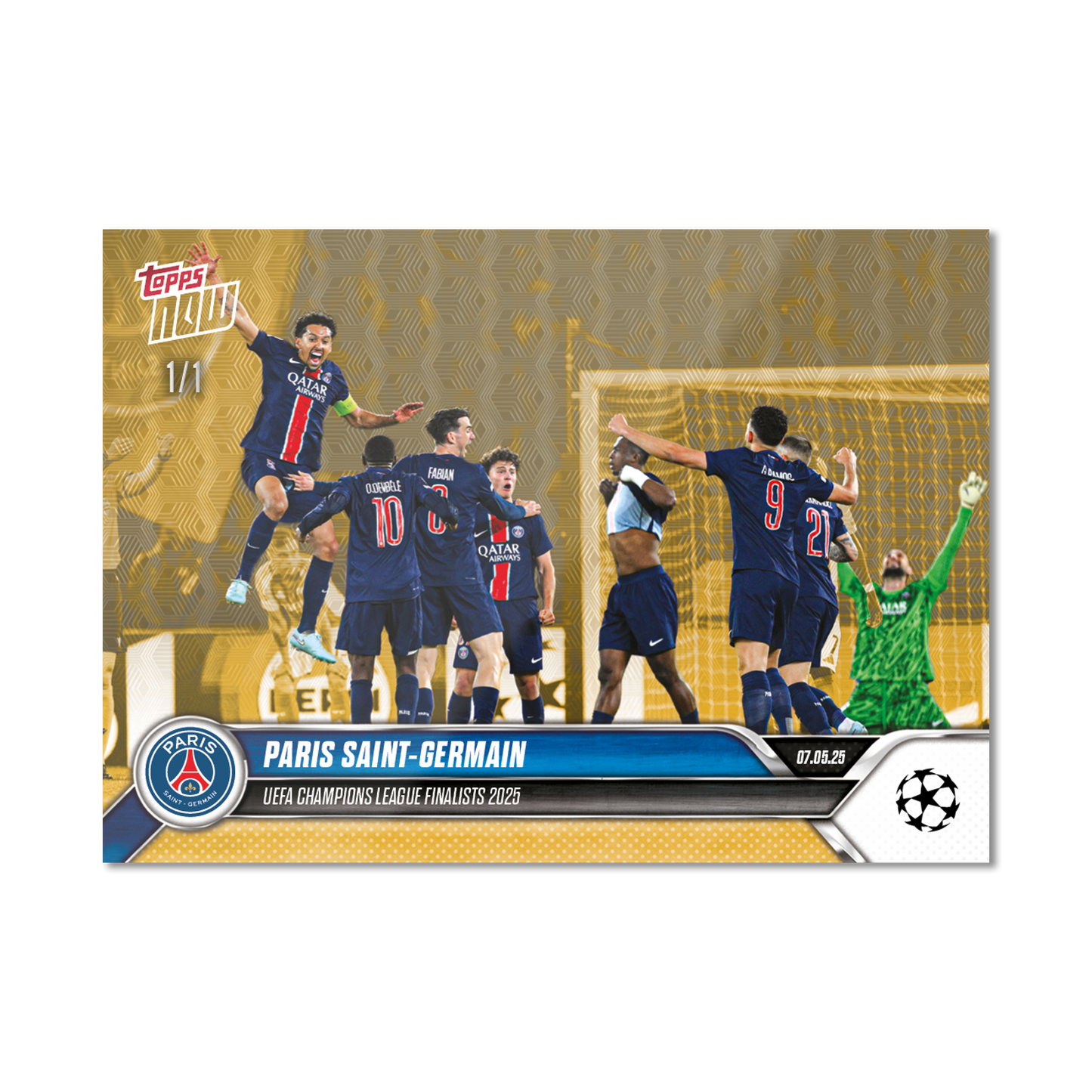 Paris Saint-Germain - 2024-25 UCL Topps NOW® - Card 157 - PR: 180