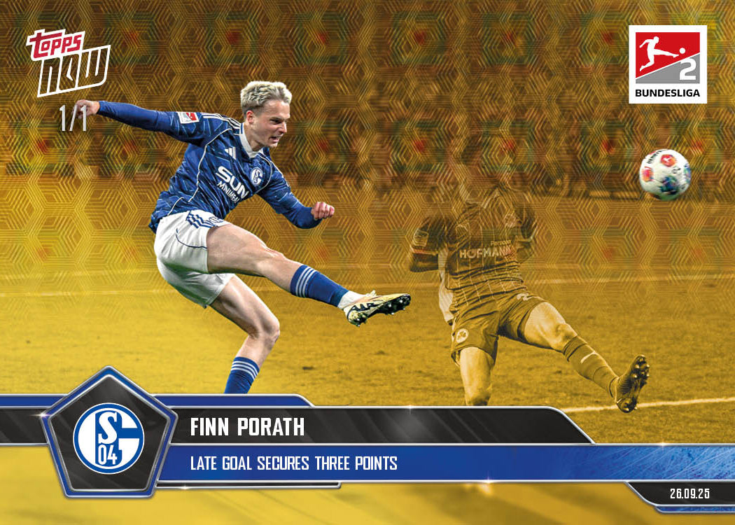 Finn Porath - 2025-26 Bundesliga Topps NOW® - Card 30 - PR: 275
