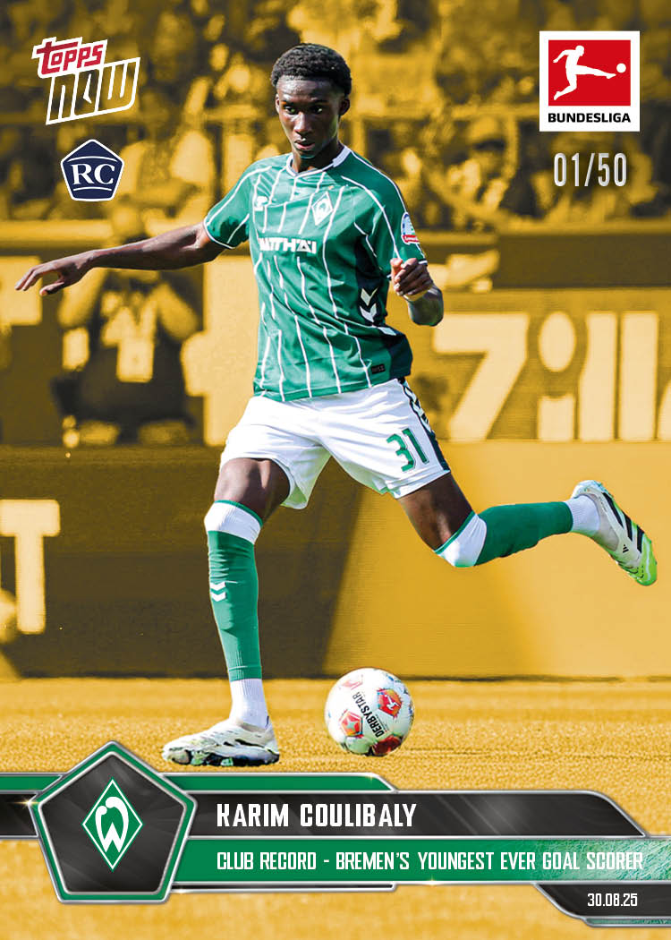 Karim Coulibaly - 2025-26 Bundesliga Topps NOW® - Card 13 - PR: 480