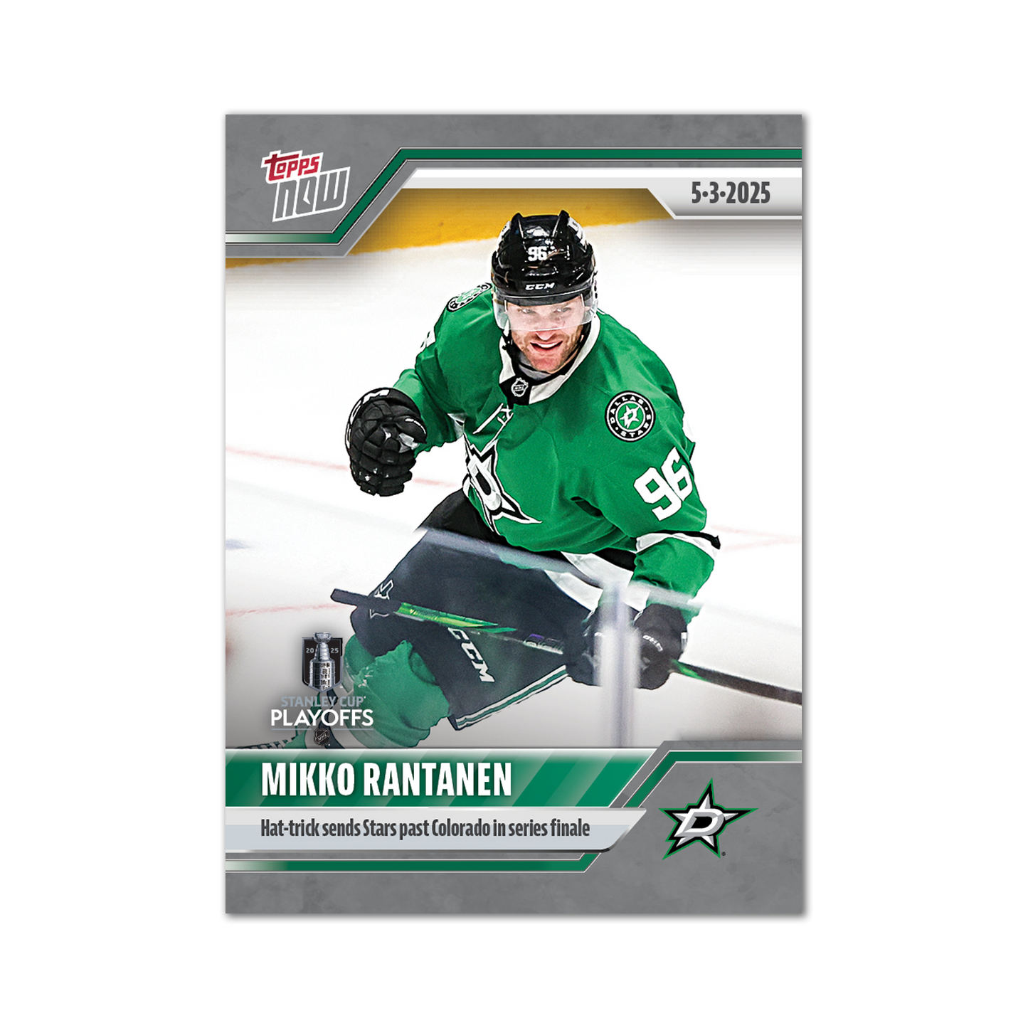 Mikko Rantanen - 2024-25 NHL Topps NOW® - Sticker # 175 Pack - PR: 310