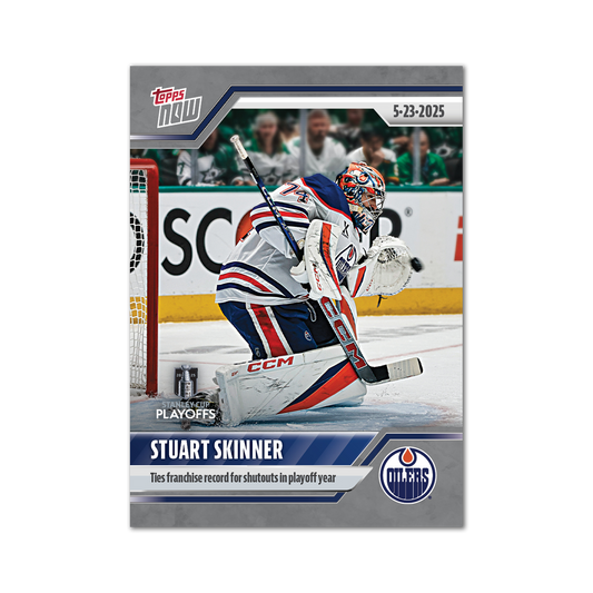 Stuart Skinner - 2024-25 NHL Topps NOW® - Sticker # 193 Pack - PR: 160