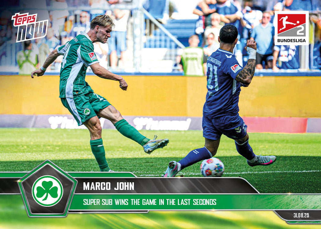 Marco John - 2025-26 Bundesliga Topps NOW® - Card 16 - PR: 91
