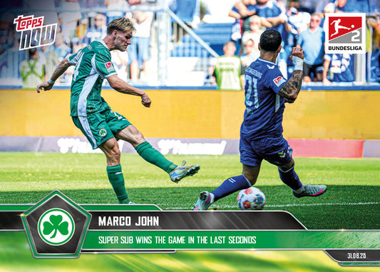 Marco John - 2025-26 Bundesliga Topps NOW® - Card 16 - PR: 91
