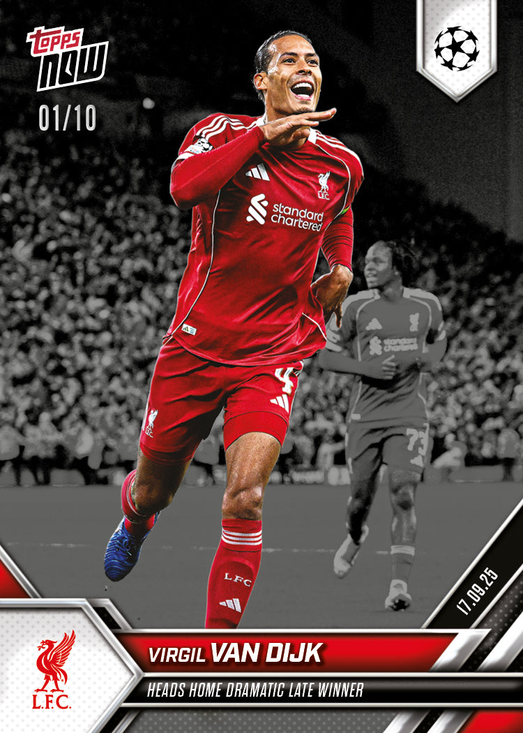 Virgil van Dijk - 2025-26 UCL Topps NOW® - Card 15 - PR: 585