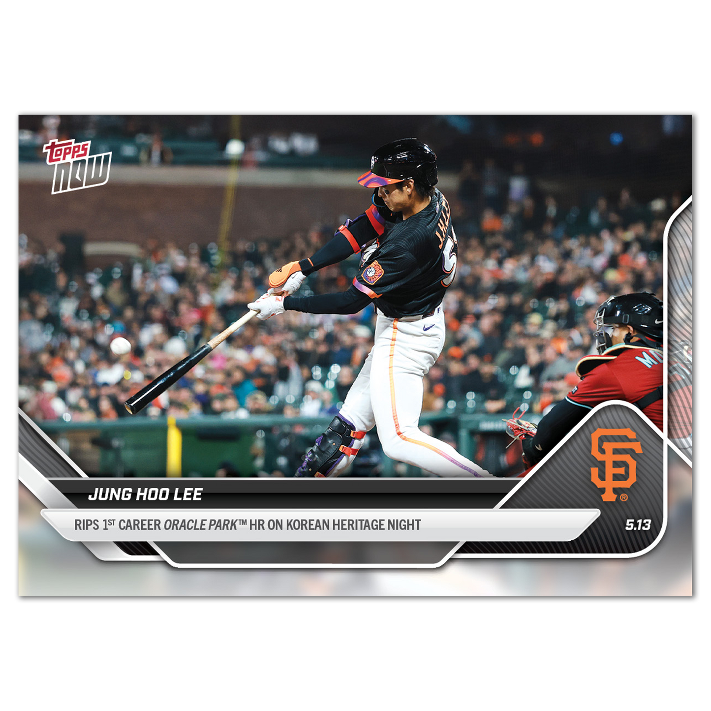 Jung Hoo Lee - 2025 MLB Topps NOW® - Card 176 - PR: 1313