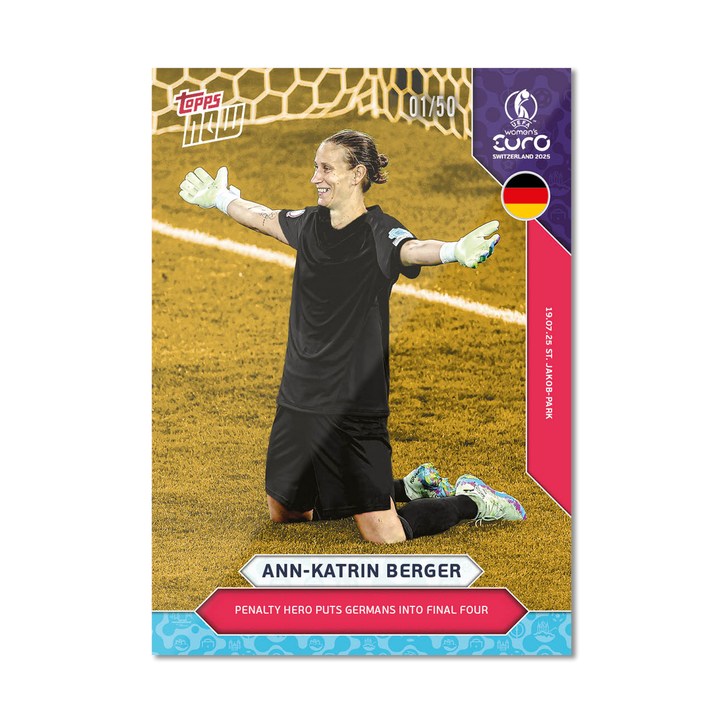 Ann-Katrin Berger - UEFA Women’s EURO 2025™ Topps NOW®  - Card 24 - PR: 234