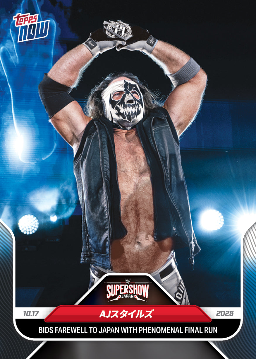 AJ Styles - 2025 WWE Topps NOW® - Card 110 - PR: 839