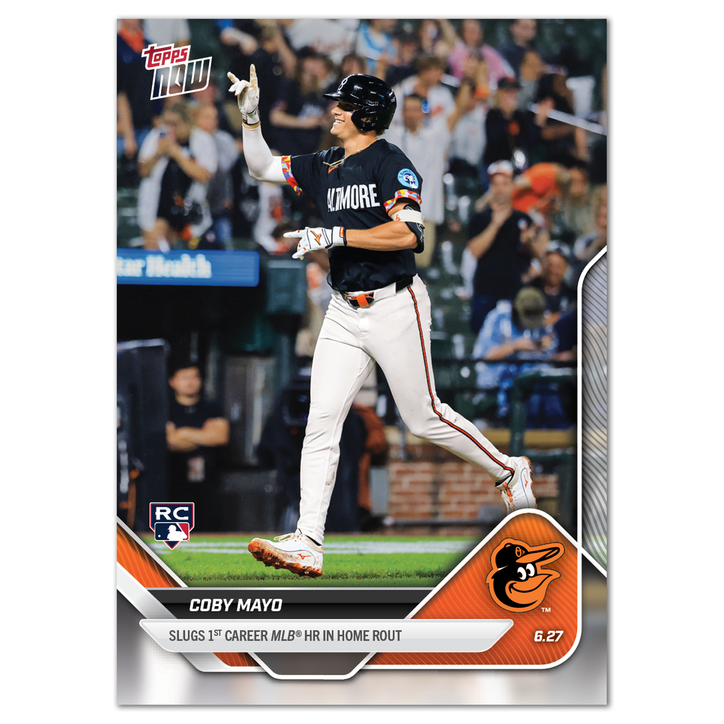 Coby Mayo - 2025 MLB Topps NOW® - Card 354 - PR: 991