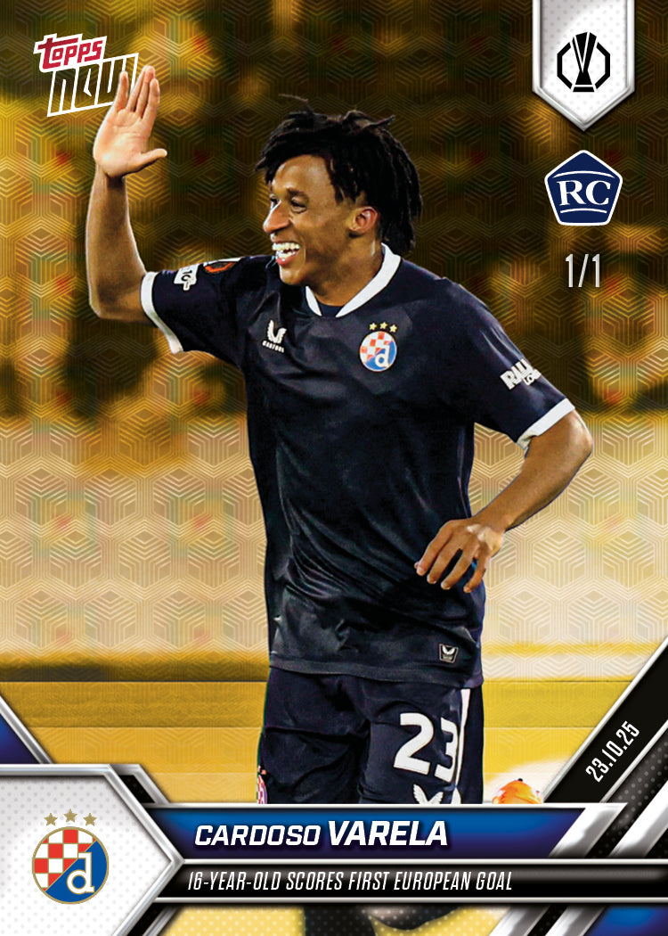 Cardoso Varela - 2025-26 UEL Topps NOW® - Card 7