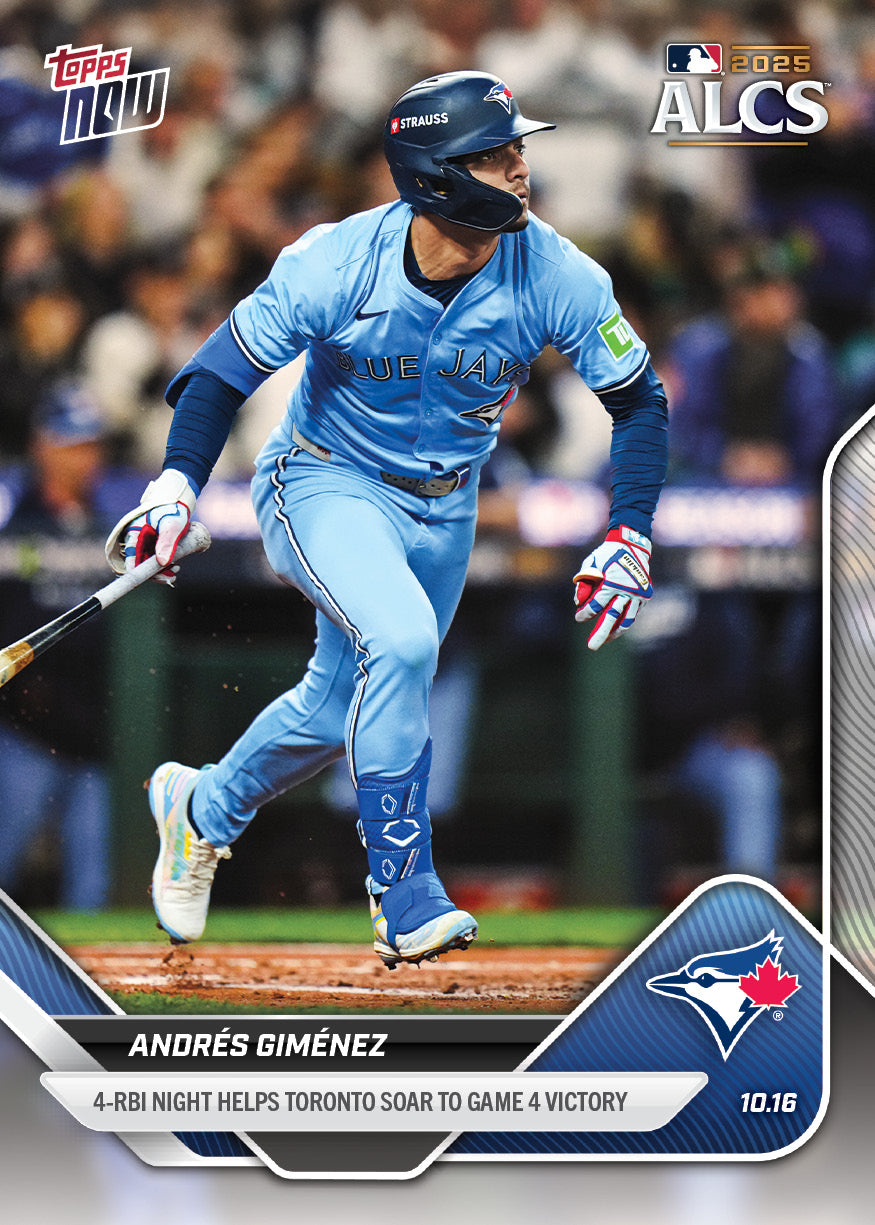Andrés Giménez - 2025 MLB Topps NOW® - Card 879 - PR: 494
