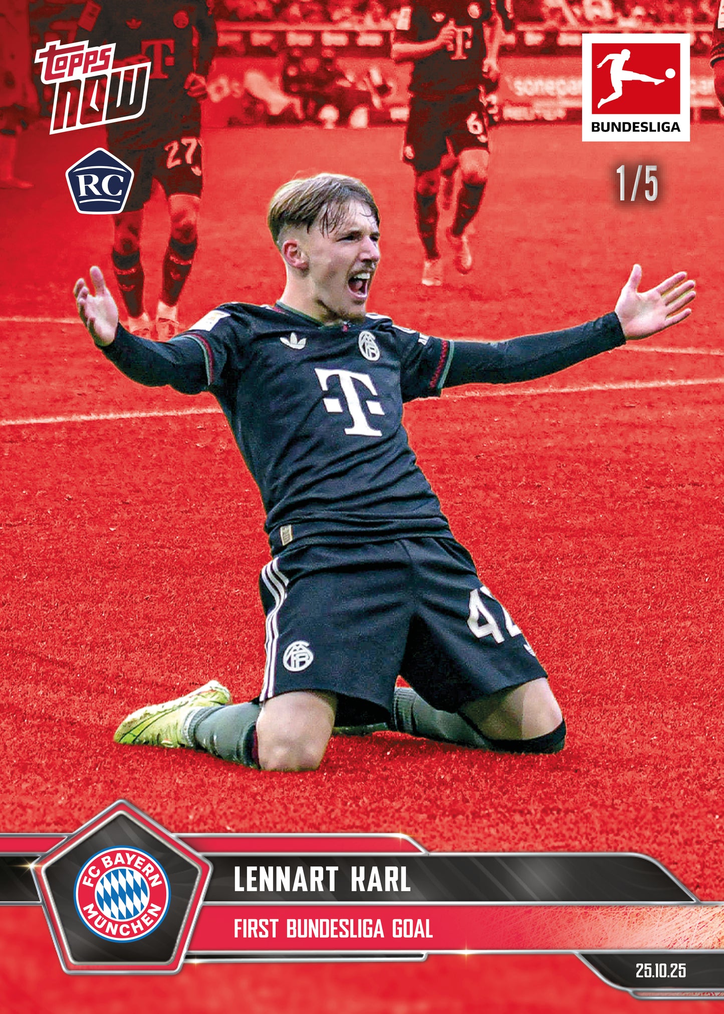 Lennart Karl - 2025-26 Bundesliga Topps NOW® - Card 50 - PR: 6508