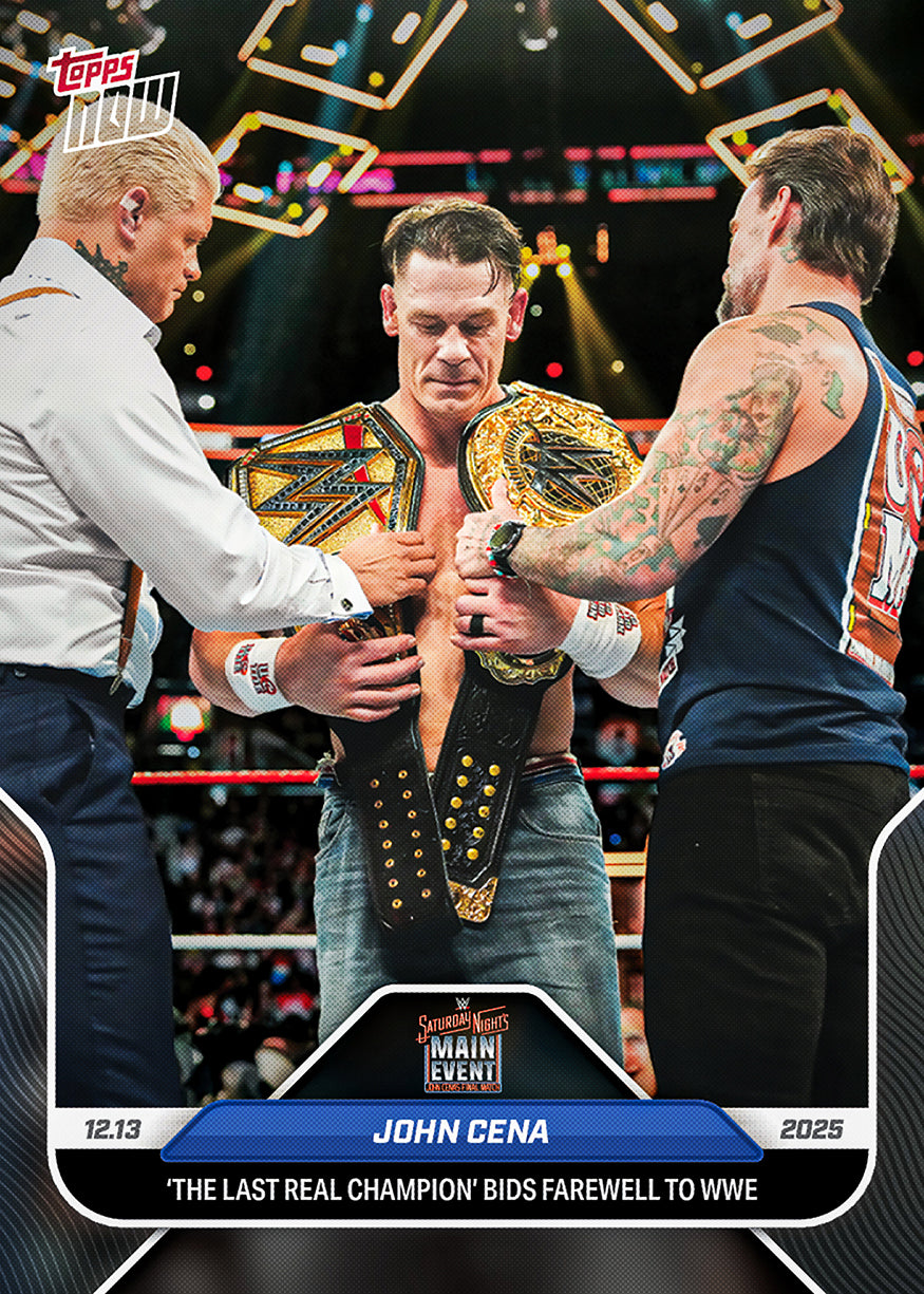 John Cena - 2025 WWE Topps NOW® - Card 137 - PR: 40796