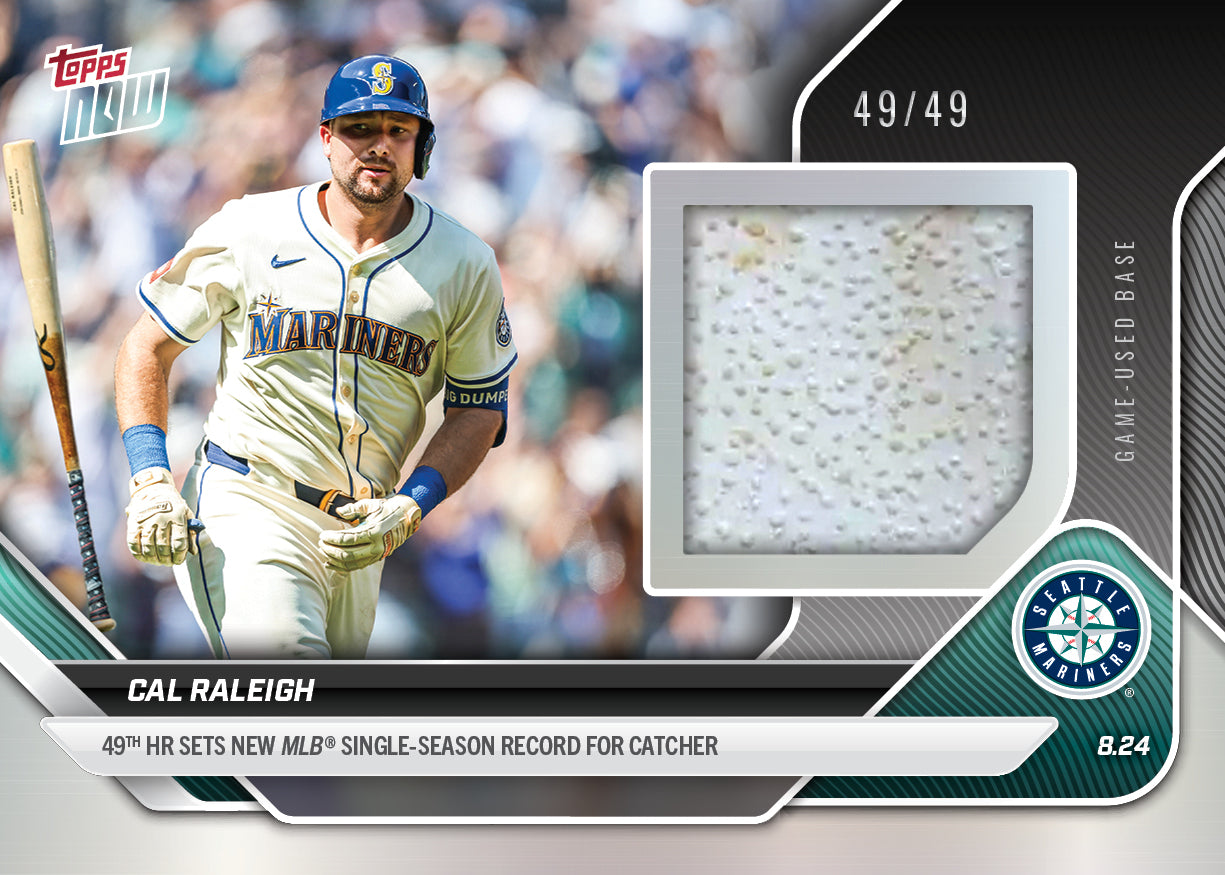 Cal Raleigh - 2025 MLB Topps NOW® - Card 604 - LOOK FOR RELICS & AUTO-RELICS - PR: 21368