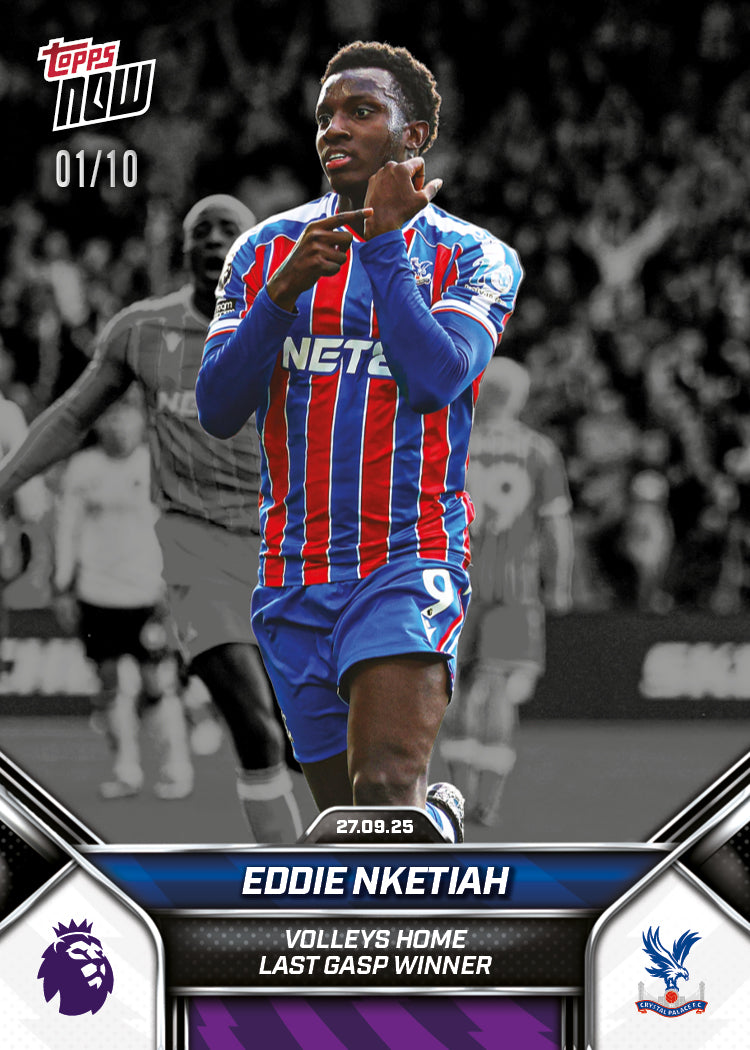 Eddie Nketiah - 2025-26 Premier League Topps NOW® - Card 26 - PR: 229