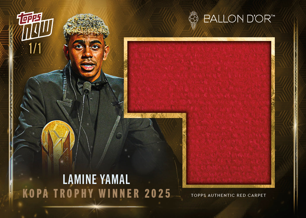 Lamine Yamal - 2025 Ballon d'Or Topps NOW® - Card 6 - LOOK FOR AUTO & RELICS - PR: 13882