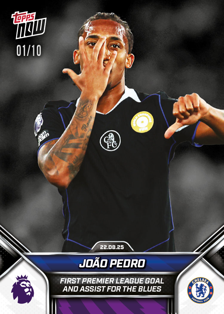 João Pedro - 2025-26 Premier League Topps NOW® - Card 7 - PR: 1073