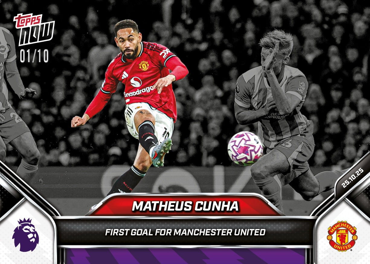 Matheus Cunha - 2025-26 Premier League Topps NOW® - Card 40
