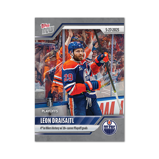 Leon Draisaitl - 2024-25 NHL Topps NOW® - Sticker # 196 Pack - PR: 155
