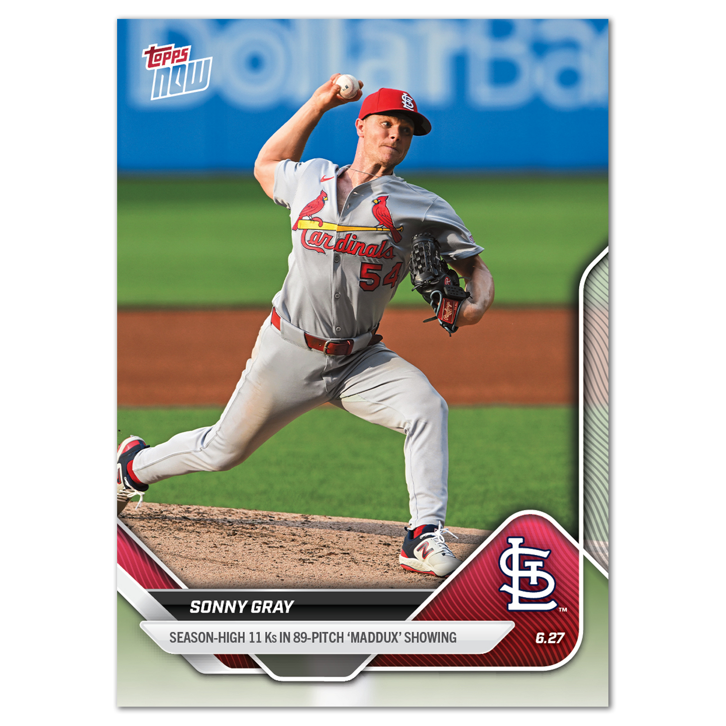 Sonny Gray - 2025 MLB Topps NOW® - Card 356 - PR: 414
