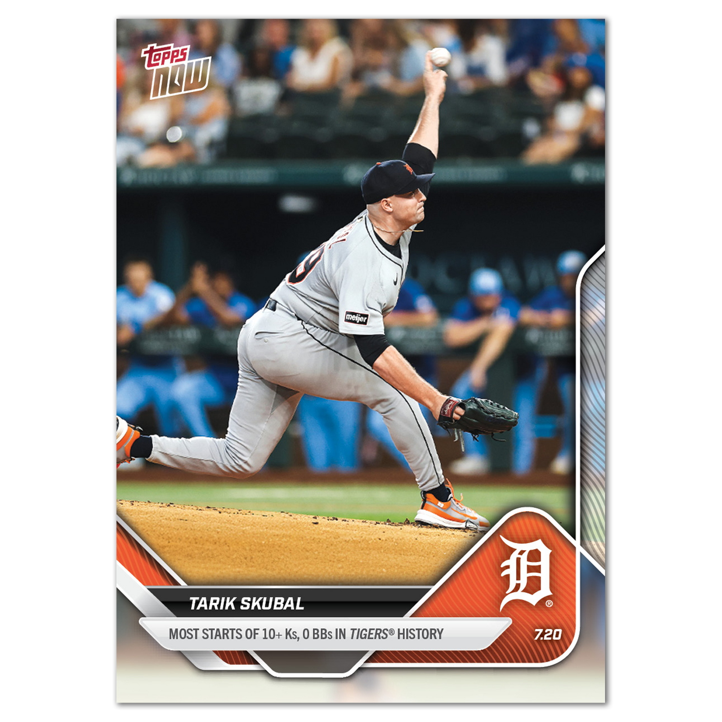 Tarik Skubal - 2025 MLB Topps NOW® - Card 445 - PR: 1223