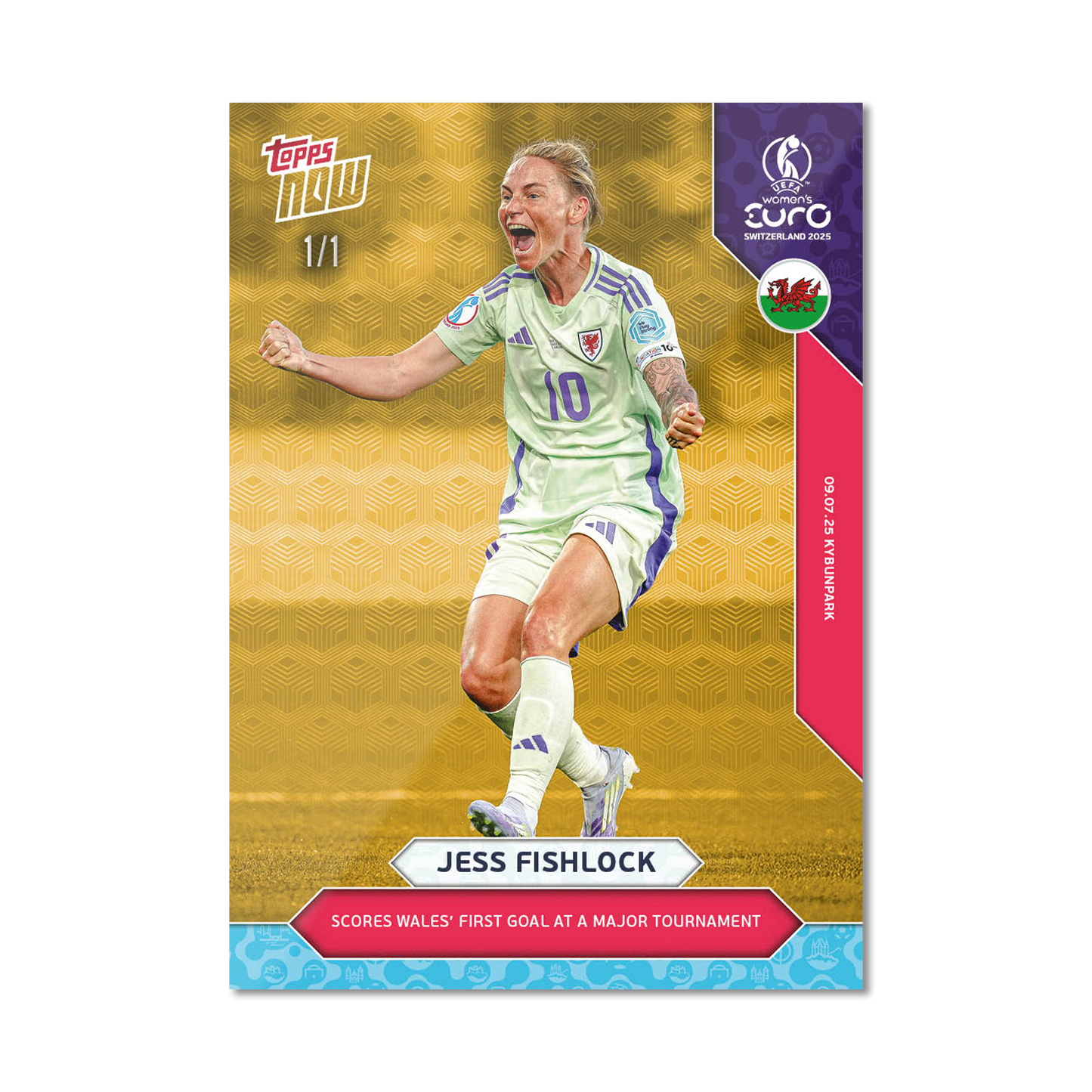 Jess Fishlock - UEFA Women’s EURO 2025™ Topps NOW®  - Card 13 - PR: 202