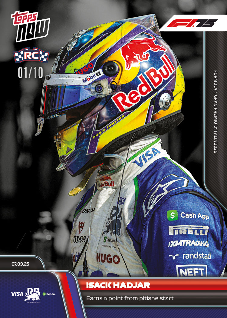 Isack Hadjar - 2025 Formula 1® Topps NOW® - Card 62 - PR: 2397