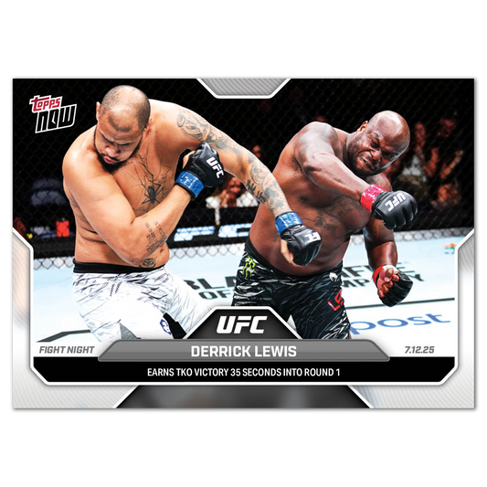 Derrick Lewis - 2025 UFC Topps NOW® - Card 21 - PR: 612