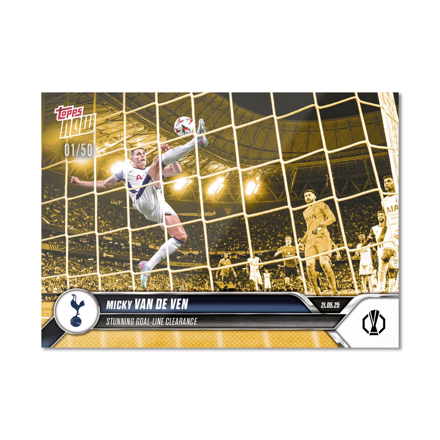 Micky van de Ven - 2024-25 UEL Topps NOW® Card 37 - PR: 1820