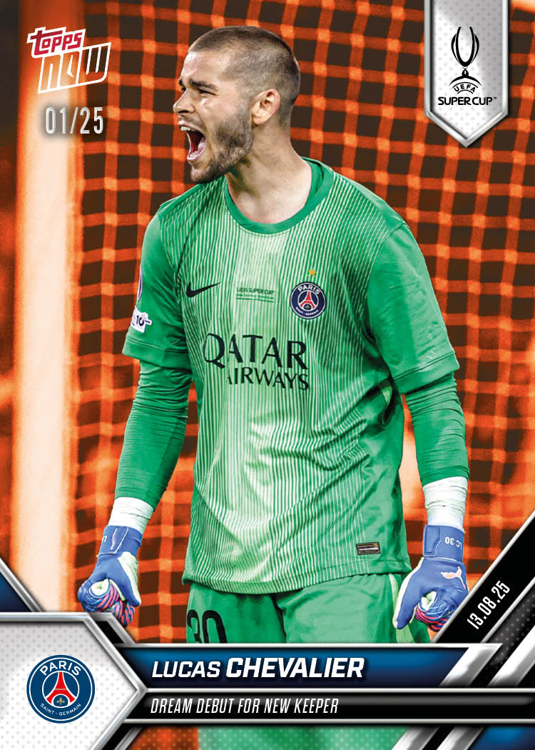 Lucas Chevalier - 2025-26 UCL Topps NOW® Card 5 - PR: 261