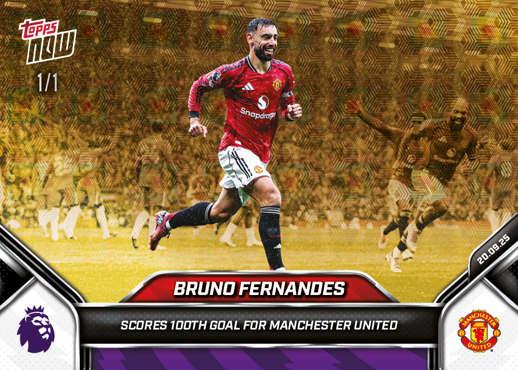 Bruno Fernandes - 2025-26 Premier League Topps NOW® - Card 21 - PR: 2198