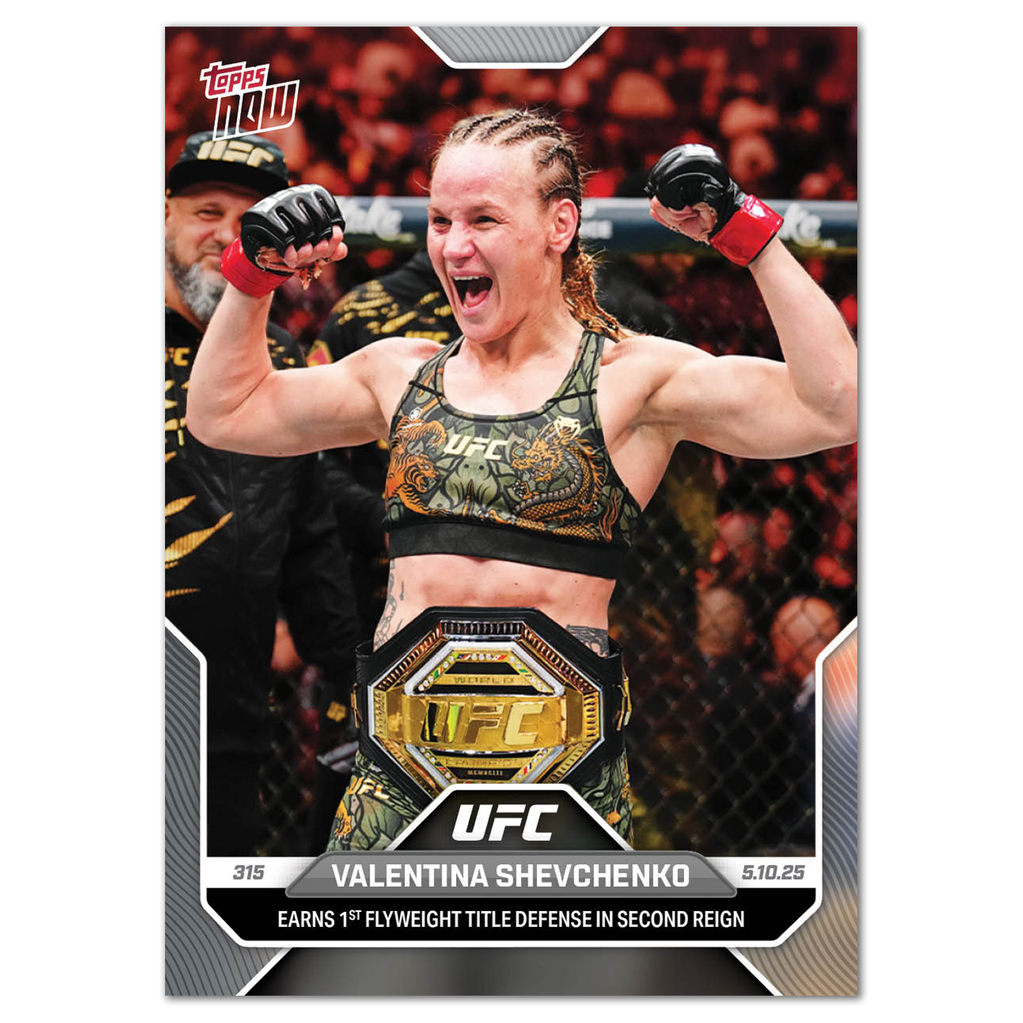 Valentina Shevchenko - 2025 UFC Topps NOW® - Card 14 - PR: 464
