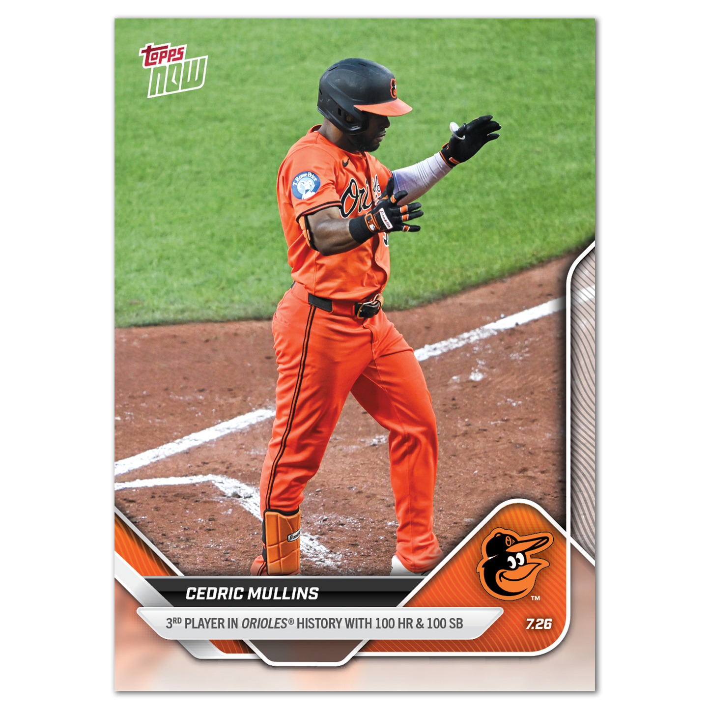 Cedric Mullins - 2025 MLB Topps NOW® - Card 466 - PR: 619