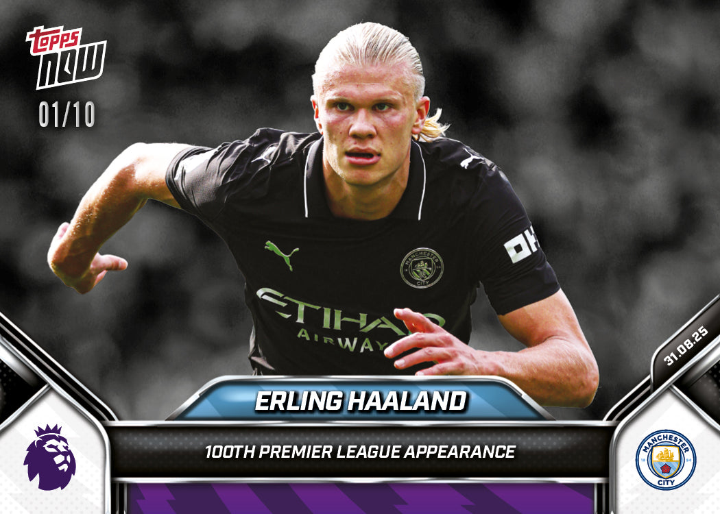 Erling Haaland - 2025-26 Premier League Topps NOW® - Card 15 - PR: 1340