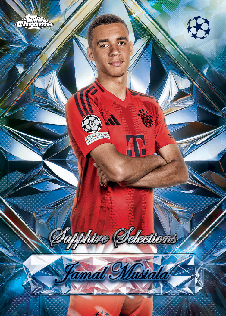 2024/25 Topps Chrome® Sapphire UEFA Club Competitions - Hobby Box - Sealed Case