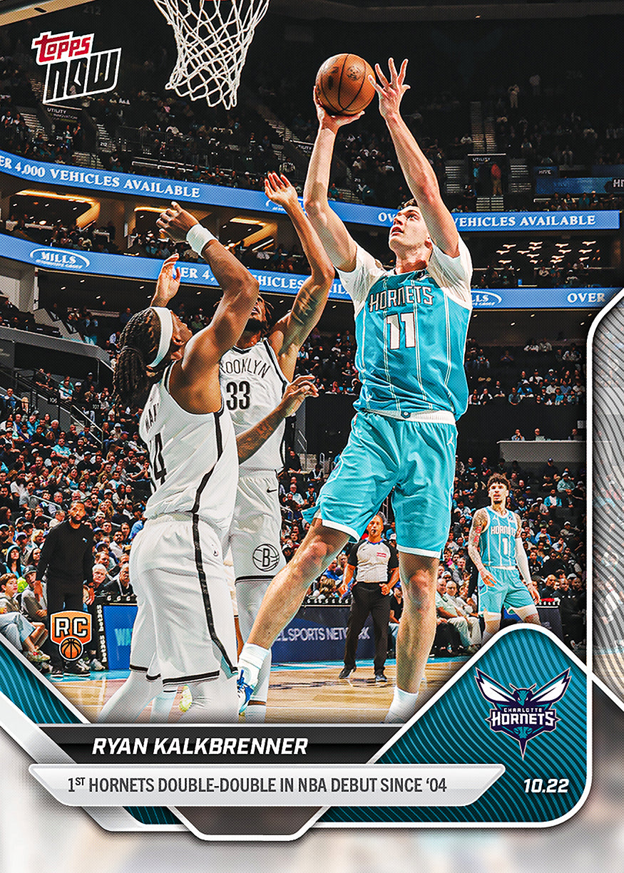 Ryan Kalkbrenner - 2025-26 NBA Topps NOW® - Card 13 - PR: 508