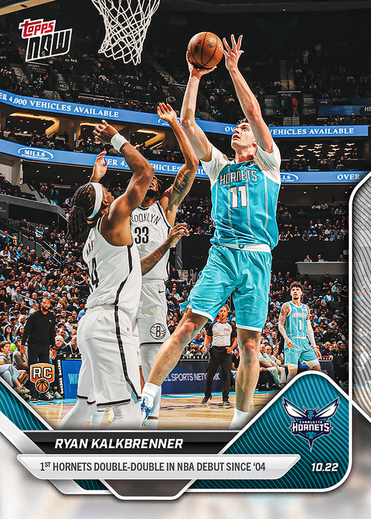 Ryan Kalkbrenner - 2025-26 NBA Topps NOW® - Card 13 - PR: 508