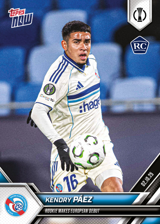 Kendry Páez - 2025-26 UECL Topps NOW® - Card 2 - PR: 862