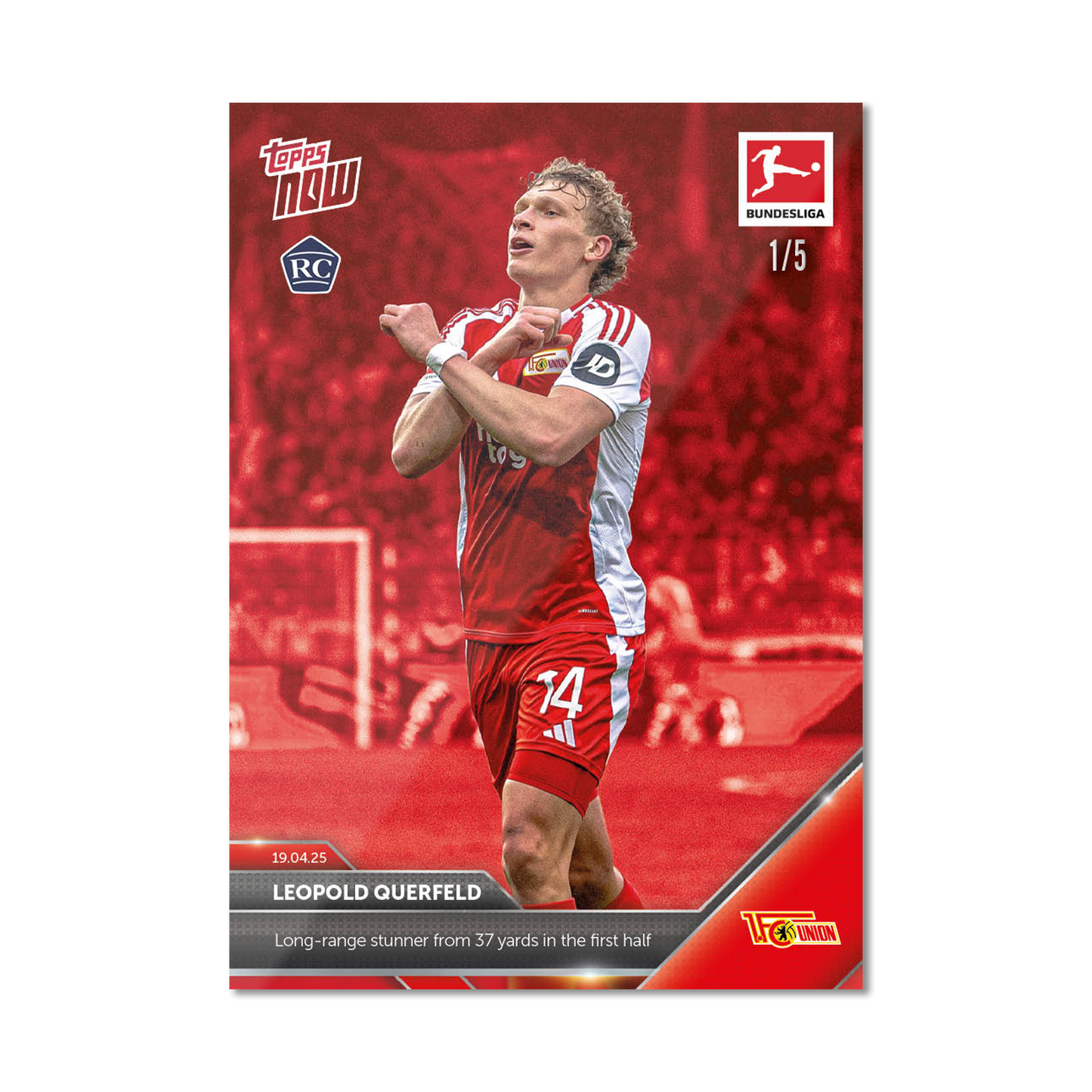 Leopold Querfeld - 2024-25 Bundesliga Topps NOW® Card 169 - PR: 385