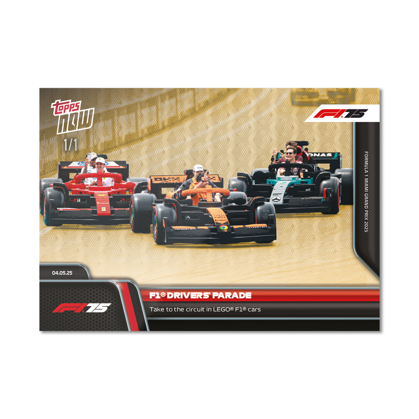 F1® Drivers' Parade - 2025 Formula 1® Topps NOW® - Card 36 - PR: 2219